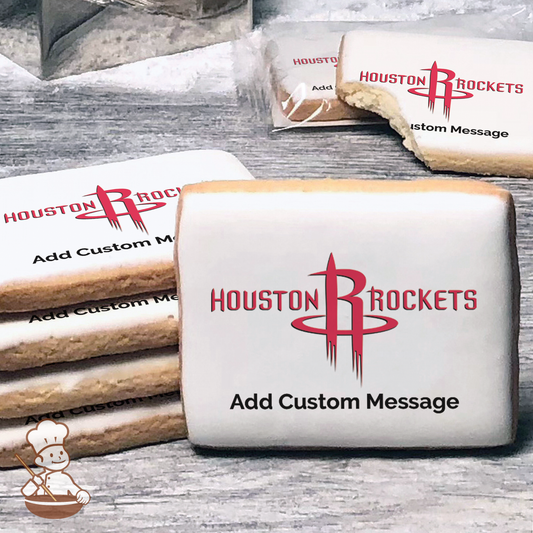 NBA Houston Rockets Custom Message Cookies (Rectangle)