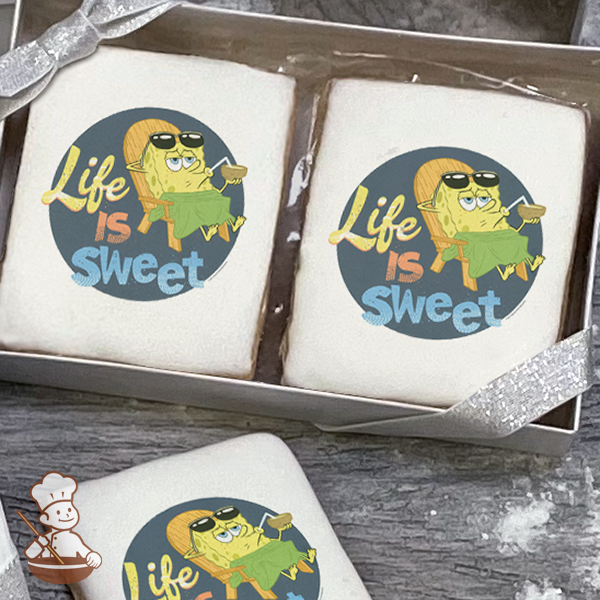 SpongeBob SquarePants Life is Sweet Cookie Gift Box (Rectangle)