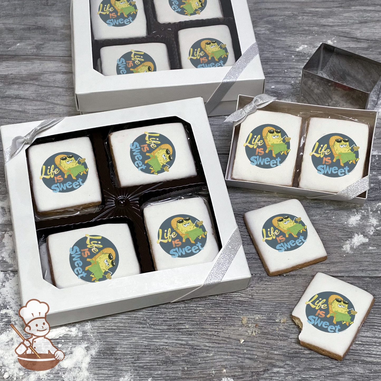 SpongeBob SquarePants Life is Sweet Cookie Gift Box (Rectangle)