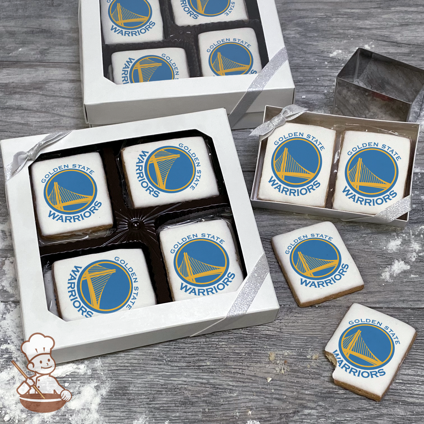 NBA Golden State Warriors Cookie Gift Box (Rectangle)