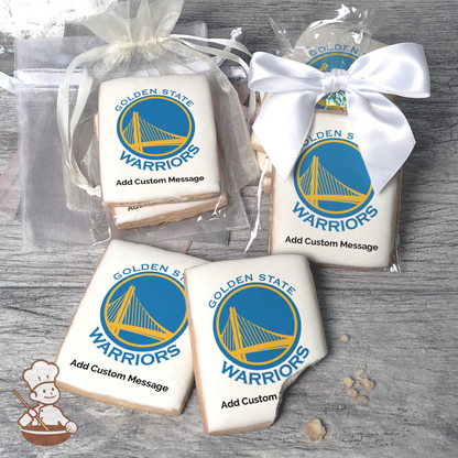 NBA Golden State Warriors Custom Message Cookies (Rectangle)