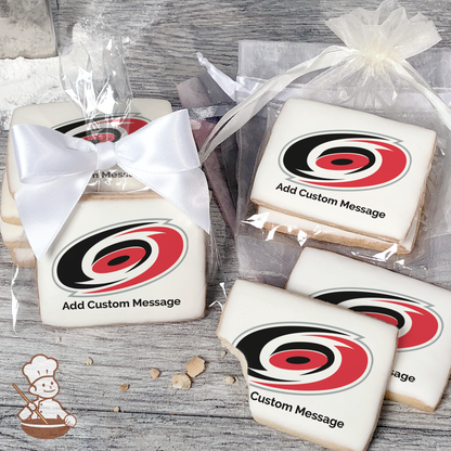 NHL Carolina Hurricanes Custom Message Cookies (Rectangle)