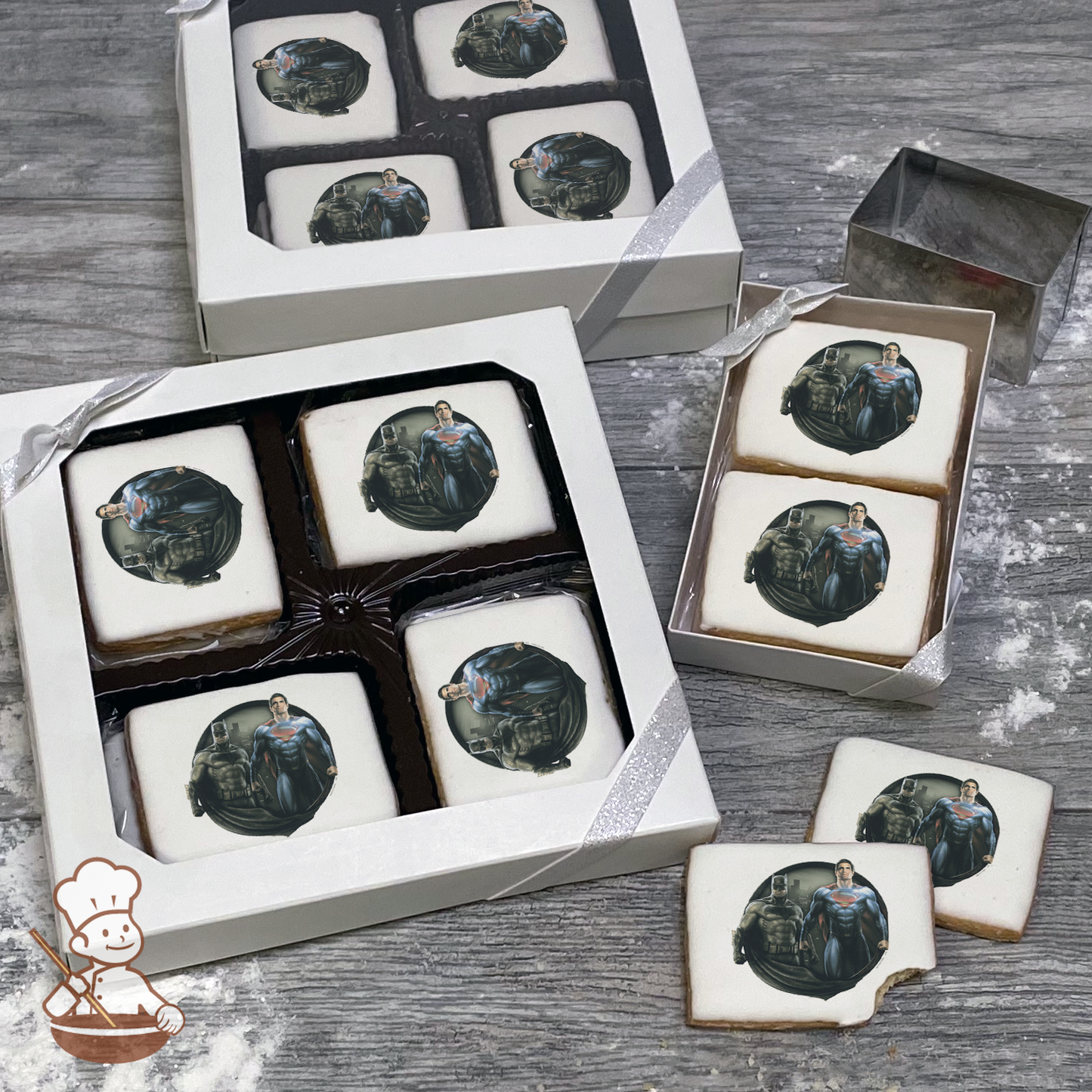 Batman v Superman Cookie Gift Box (Rectangle)