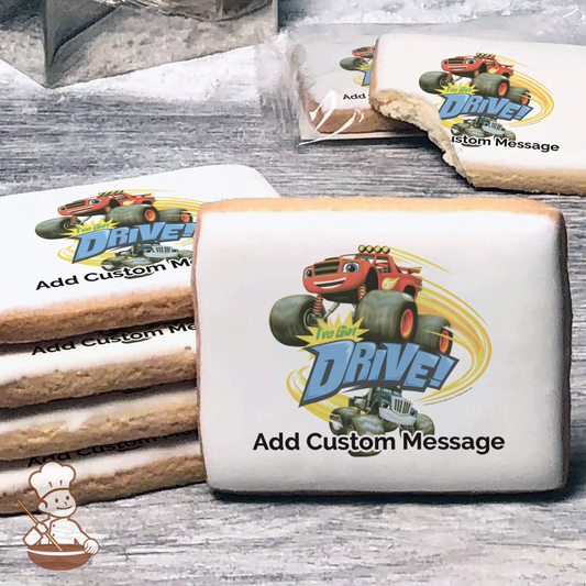 Blaze and the Monster Machines Custom Message Cookies (Rectangle)