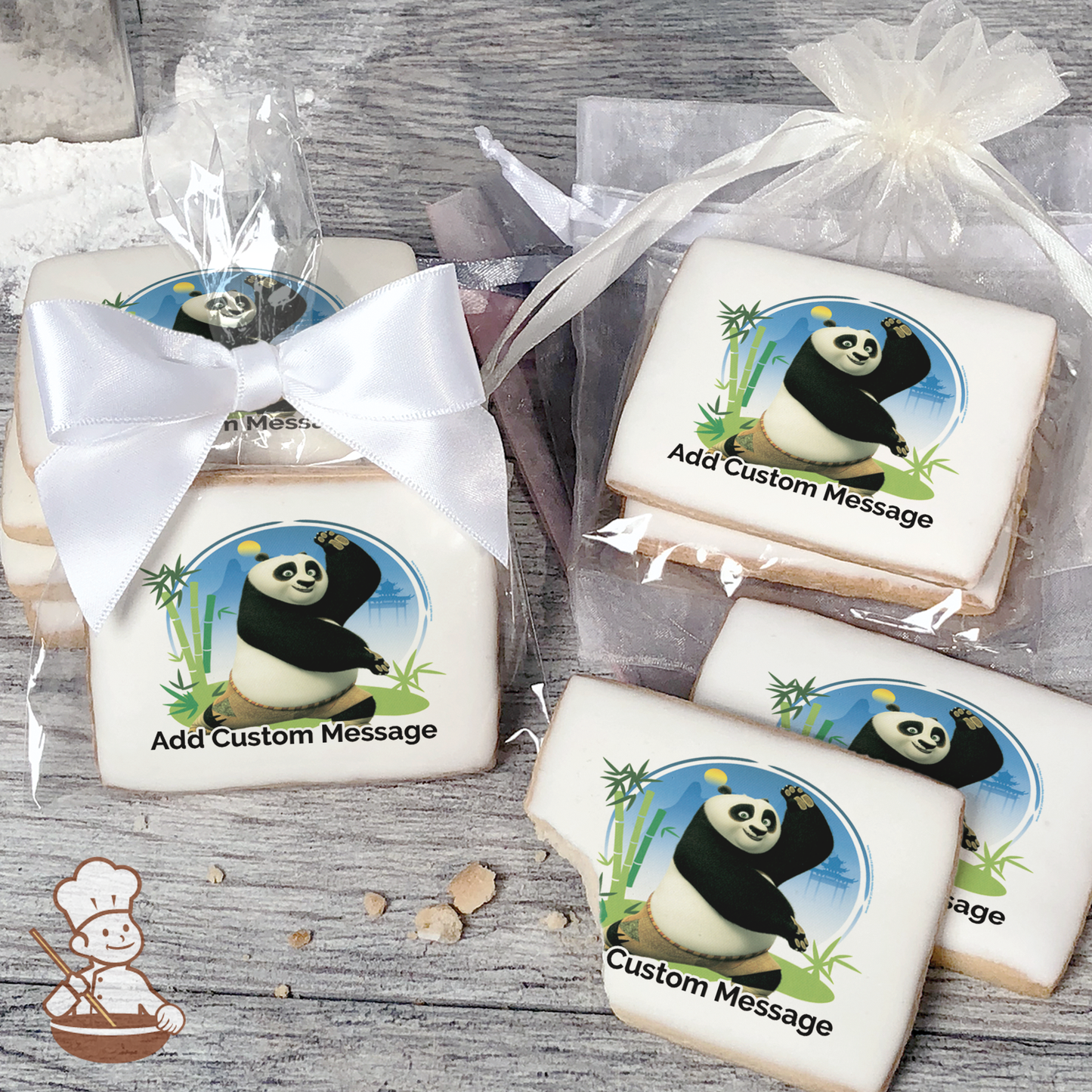 Kung Fu Panda 3 Power of Chi Custom Message Cookies (Rectangle)
