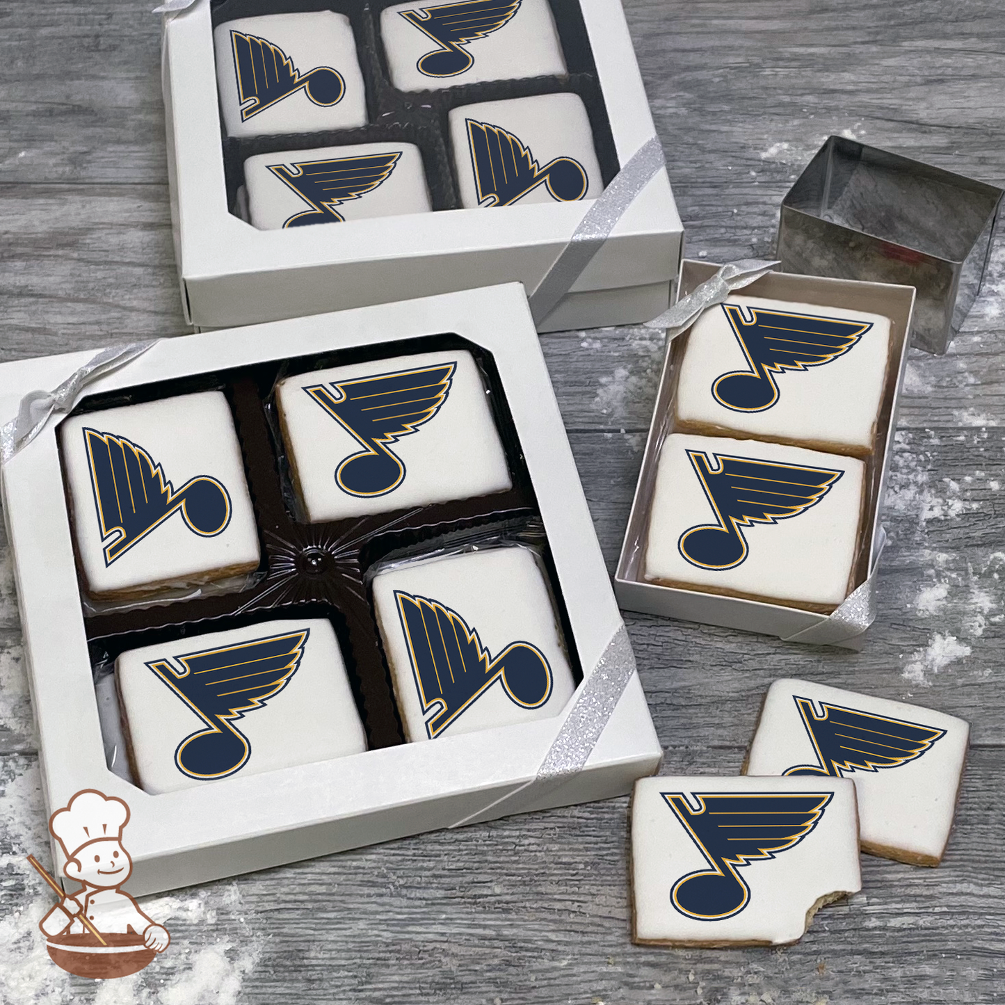 NHL St. Louis Blues Cookie Gift Box (Rectangle)