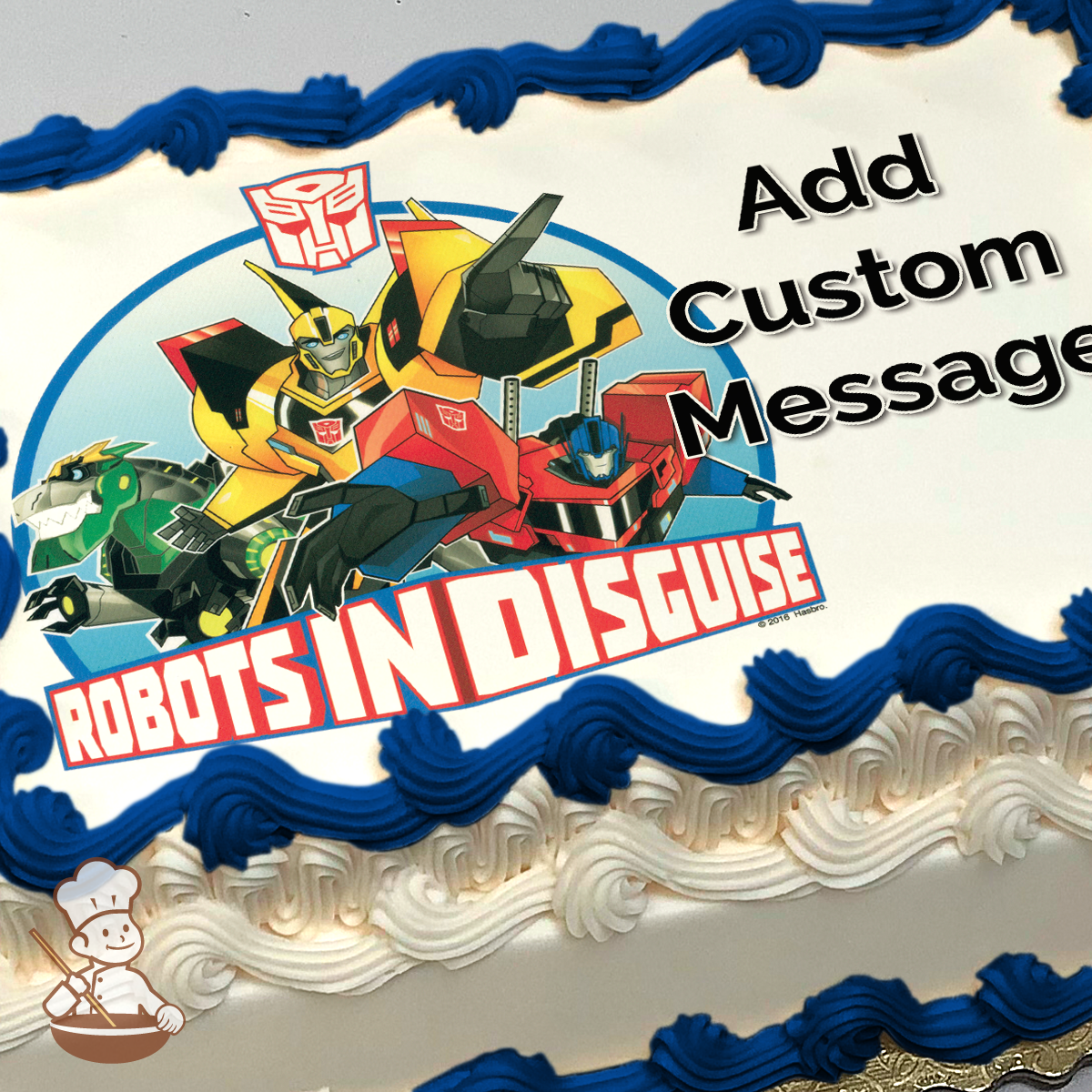 Transformers Robots in Disguise Photo Cake