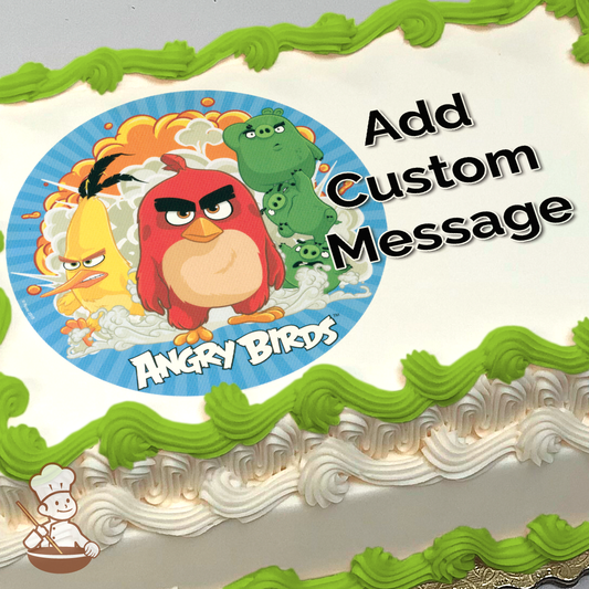 The Angry Birds Movie Photo Cake