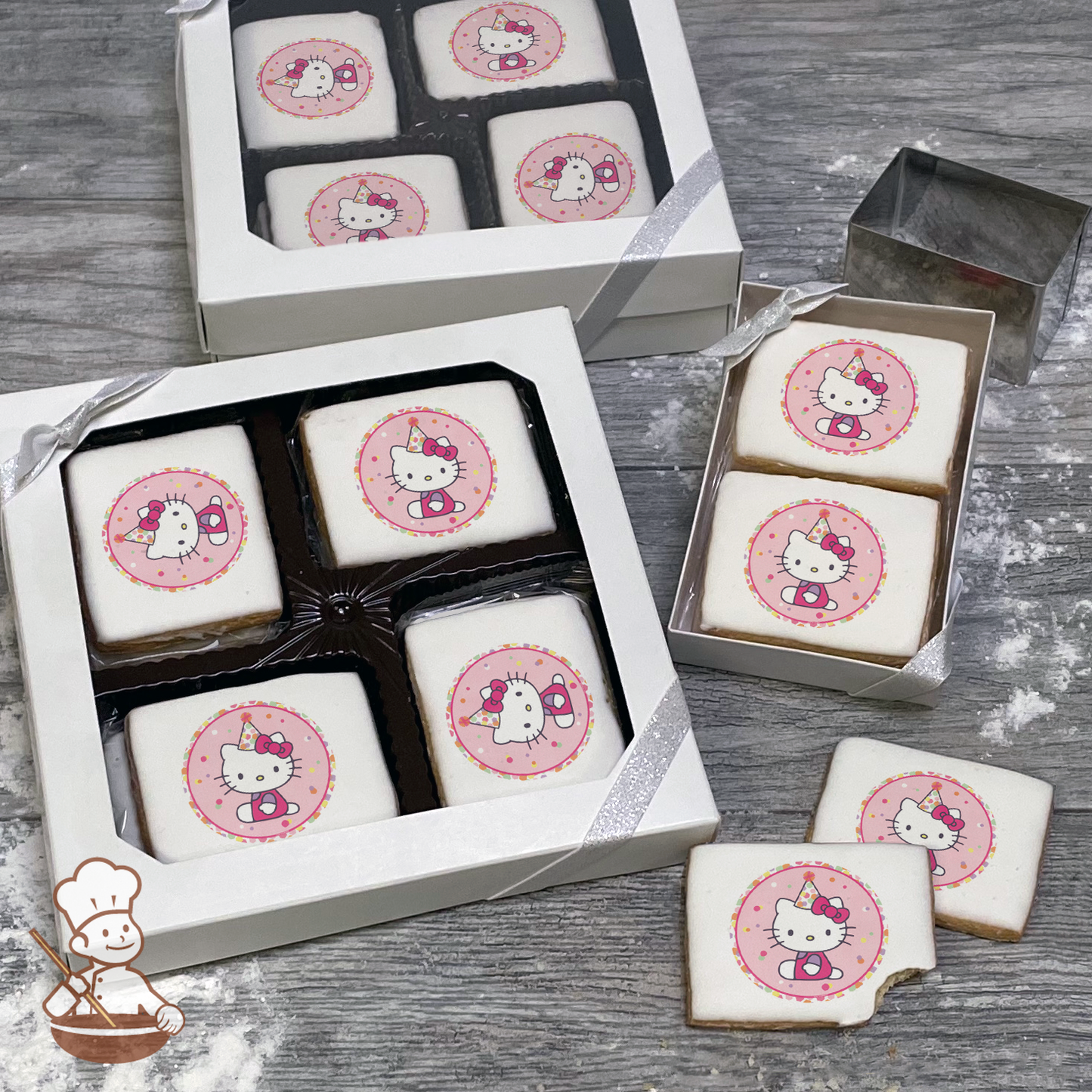 Hello Kitty Party Hat Cookie Gift Box (Rectangle)