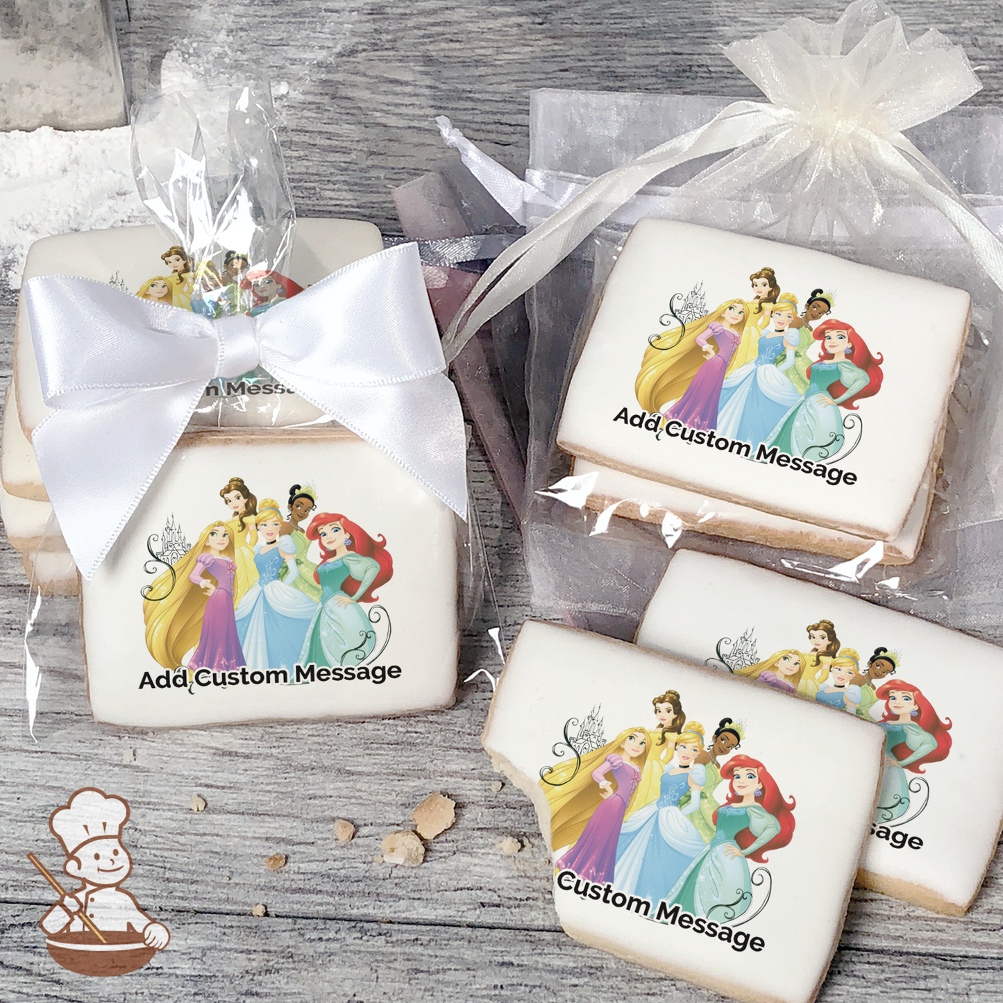 Disney Princess Dream Custom Message Cookies (Rectangle)