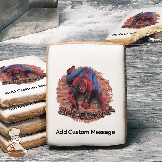 Marvels Spider-Man Homecoming Wall Crawler Custom Message Cookies (Rectangle)