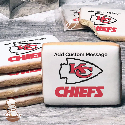 NFL Kansas City Chiefs Custom Message Cookies (Rectangle)