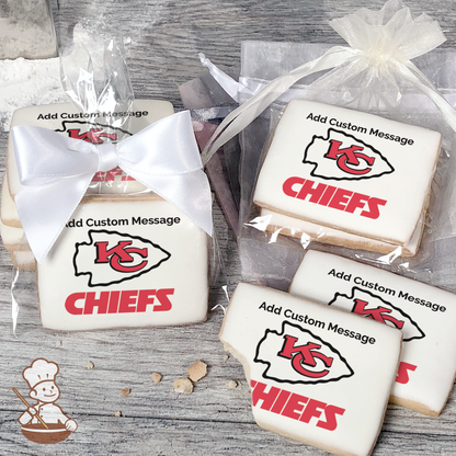 NFL Kansas City Chiefs Custom Message Cookies (Rectangle)