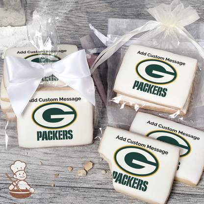 NFL Greenbay Packers Custom Message Cookies (Rectangle)