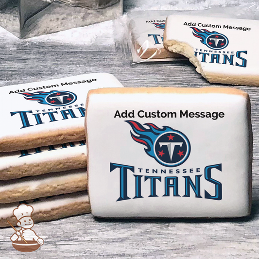NFL Tennessee Titans Custom Message Cookies (Rectangle)