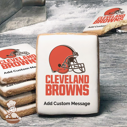 NFL Cleveland Browns Custom Message Cookies (Rectangle)
