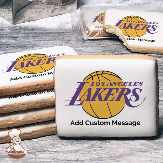 NBA Los Angeles Lakers Custom Message Cookies (Rectangle)