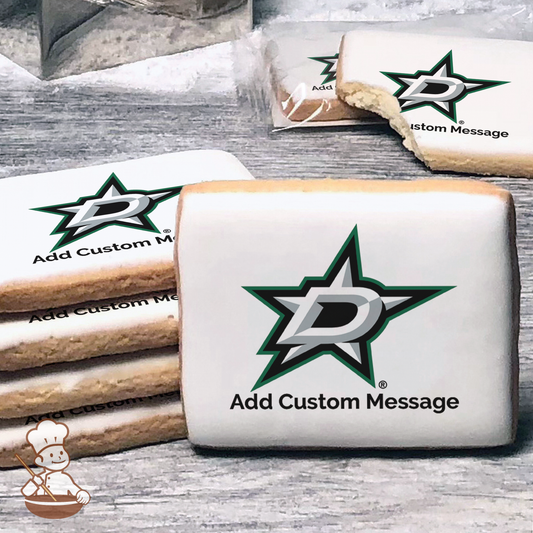 NHL Dallas Stars Custom Message Cookies (Rectangle)