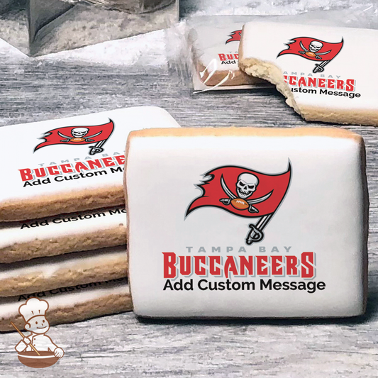 NFL Tampa Bay Buccaneers Custom Message Cookies (Rectangle)