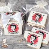 Betty Boop Kiss and Wink Custom Message Cookies (Rectangle)