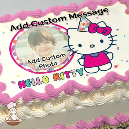 Hello Kitty So Much Fun Custom Photo Cake