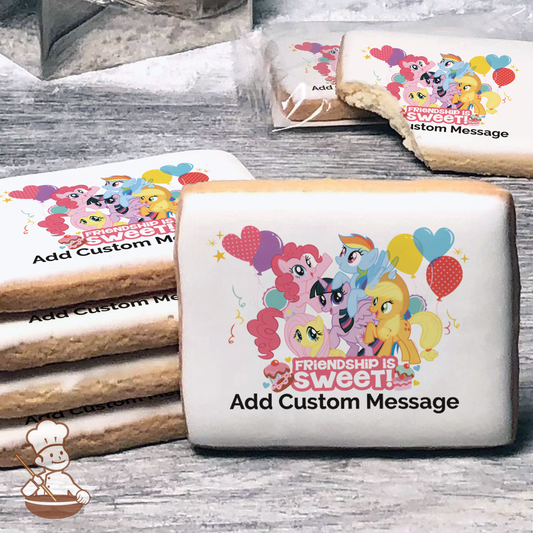 My Little Pony Friendship is Sweet Custom Message Cookies (Rectangle)