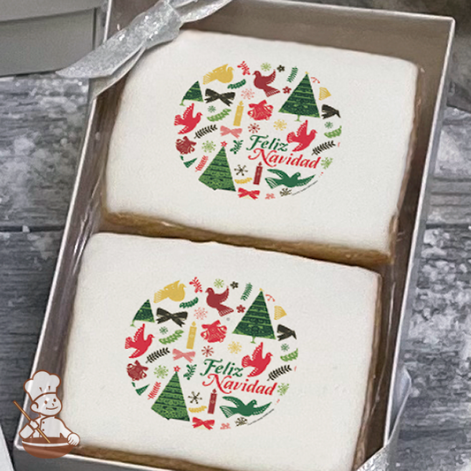 Feliz Navidad Cookie Gift Box (Rectangle)