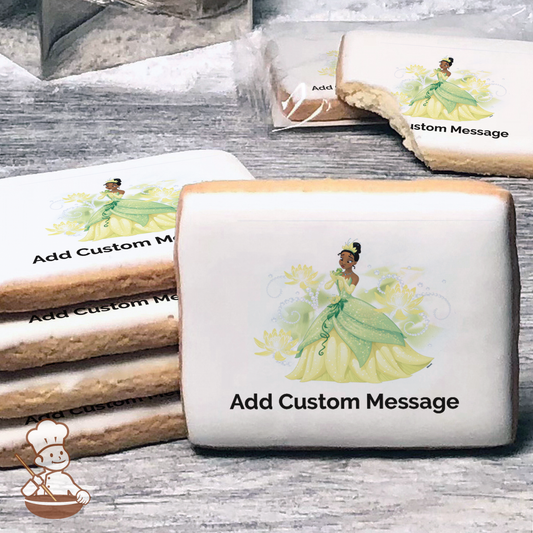 Princess and The Frog Sparkle and Shine Custom Message Cookies (Rectangle)