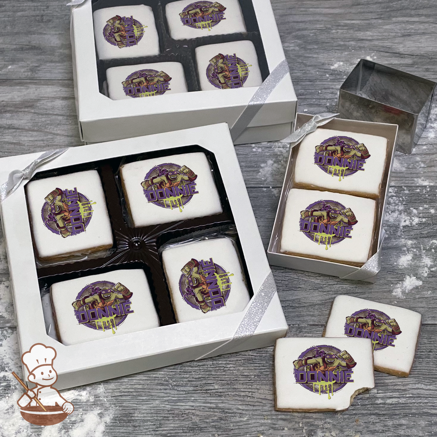 Ninja Turtles Donatello Cookie Gift Box (Rectangle)