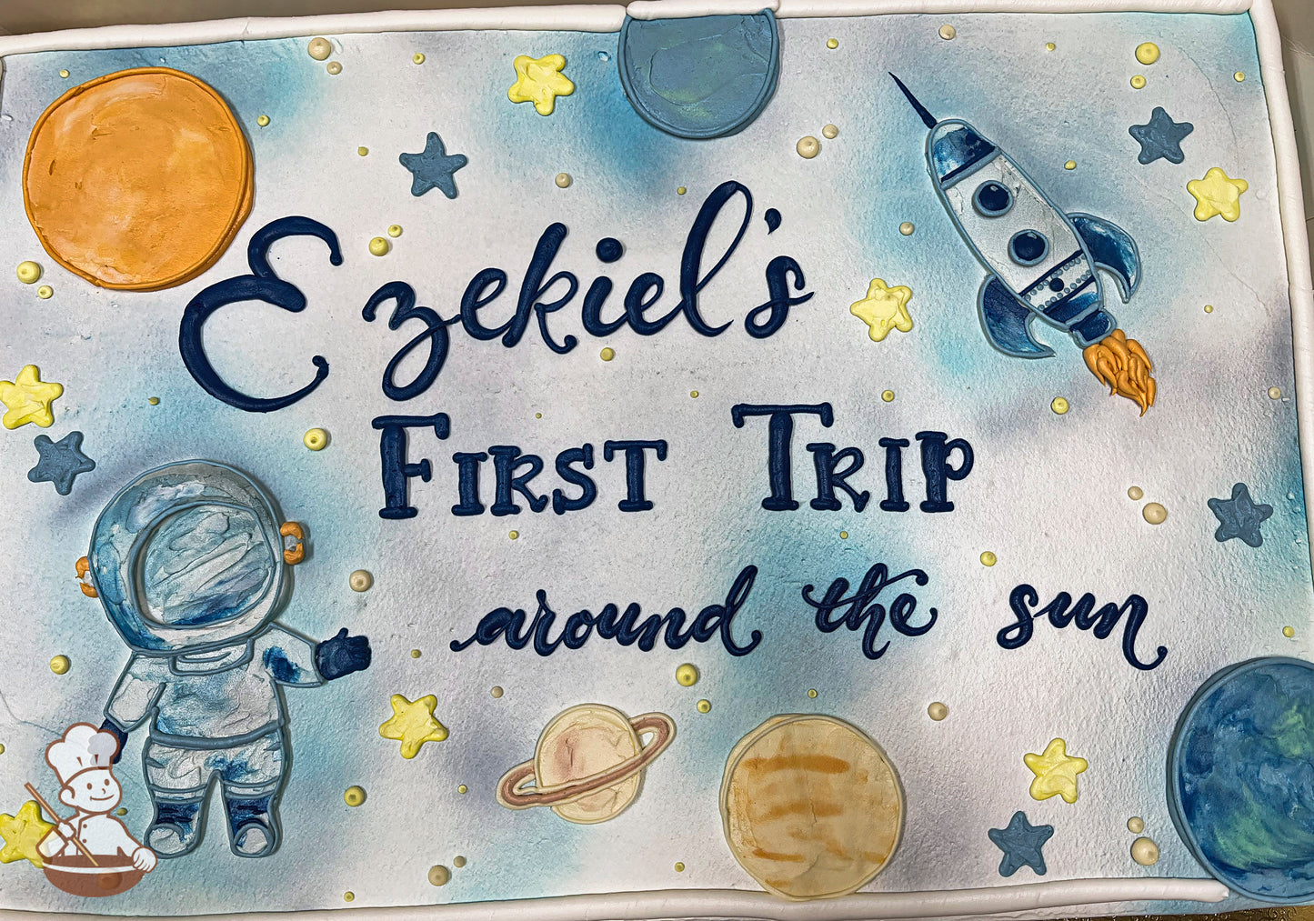 Astronaut's Trip in Outer Space Cake