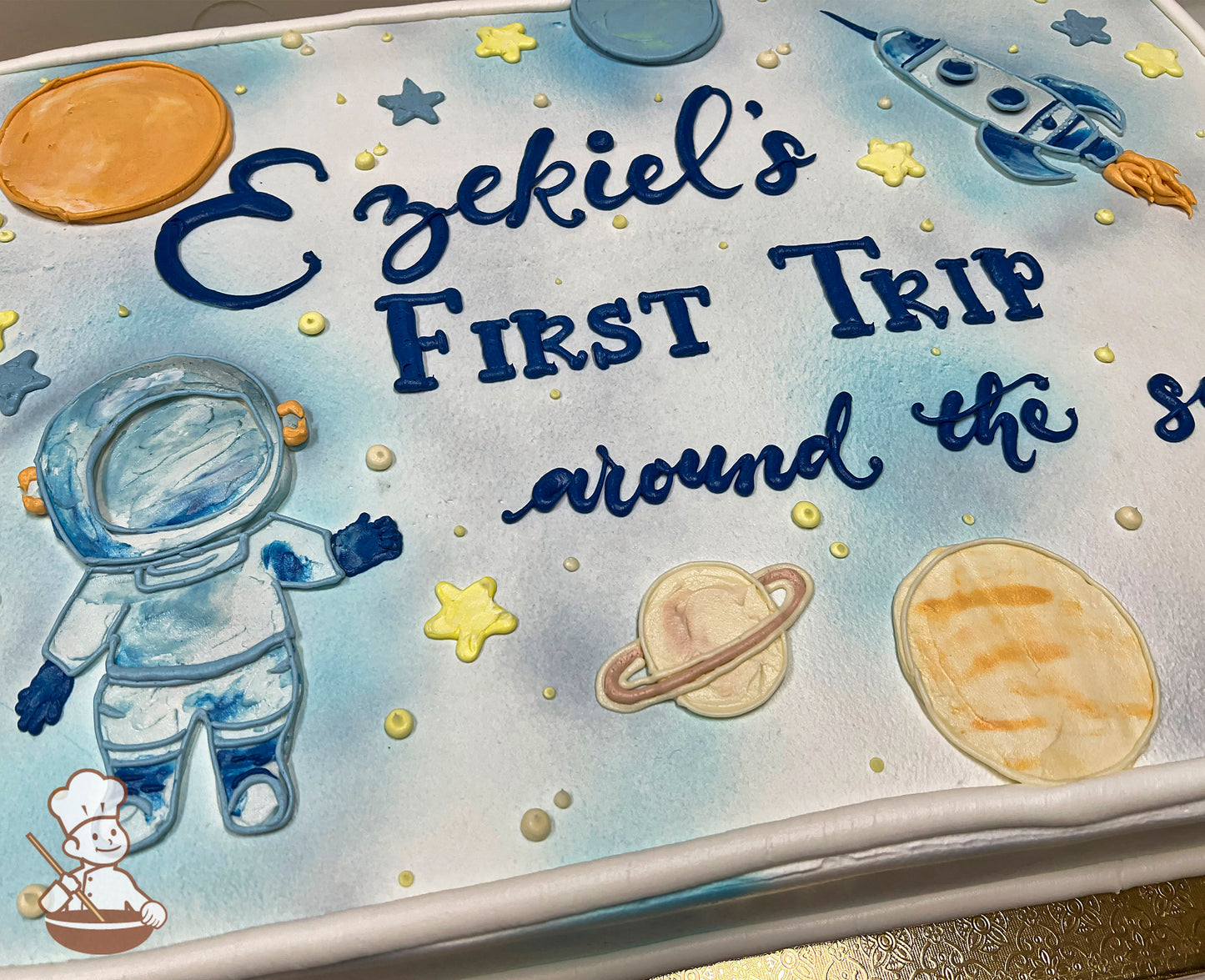Astronaut's Trip in Outer Space Cake
