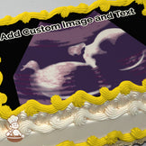 Custom Baby Shower Photo Cake