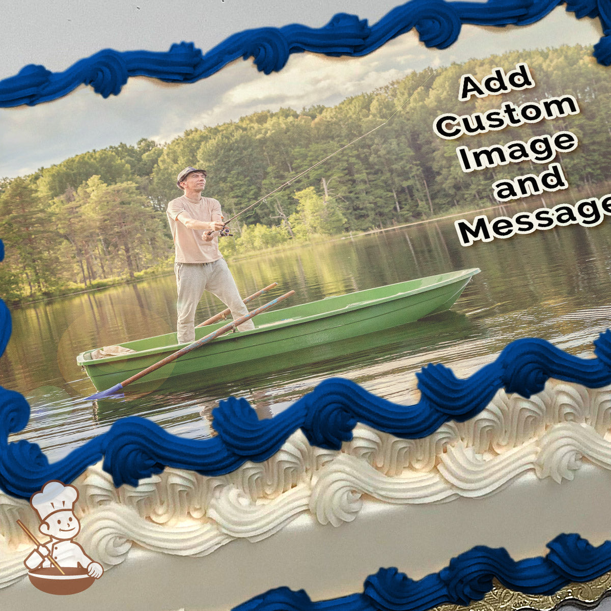 Custom Retirement Photo Cake