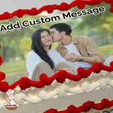 Custom Valentine's Day Photo Cake