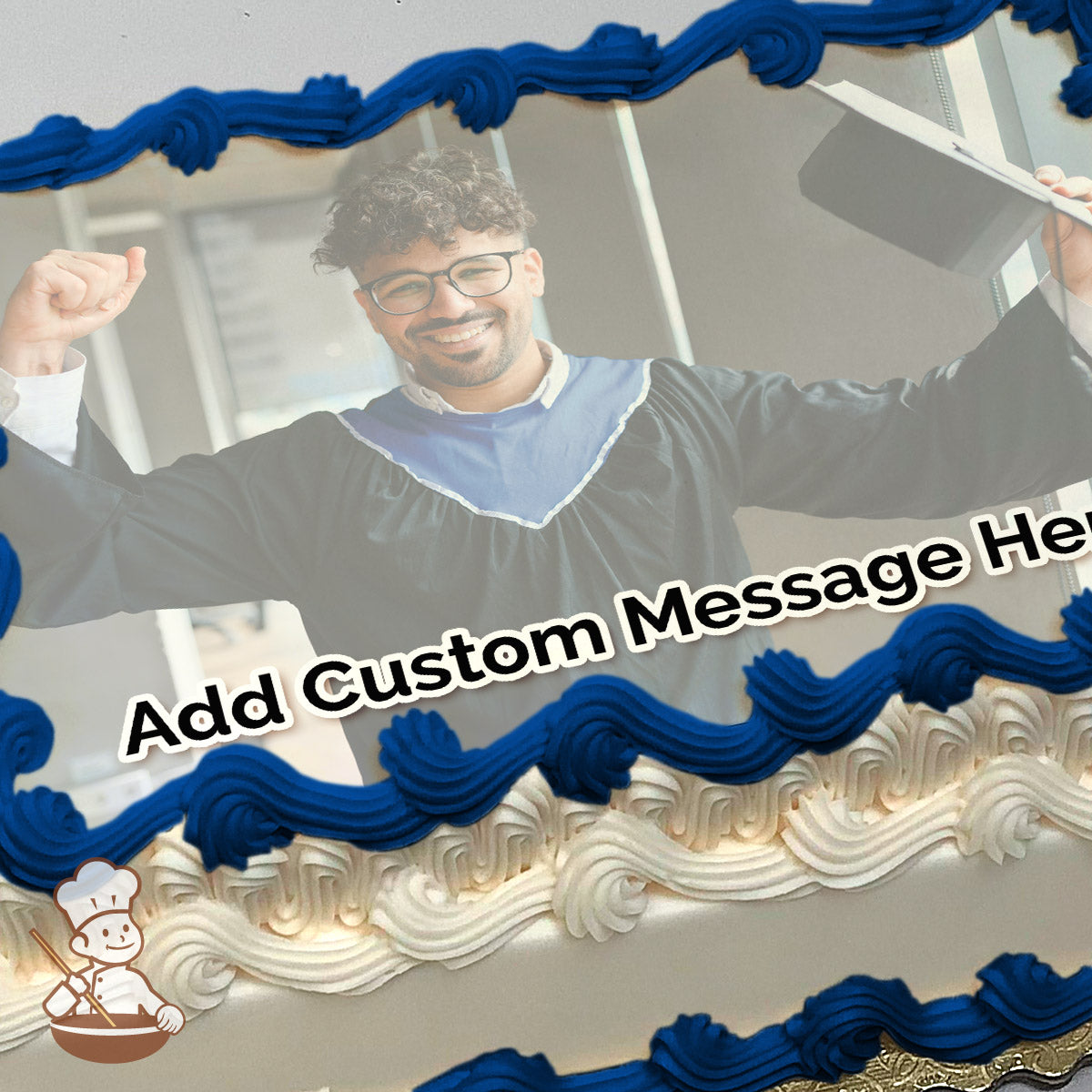 Graduation Custom Photo Cake
