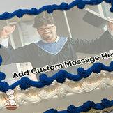 Graduation Custom Photo Cake