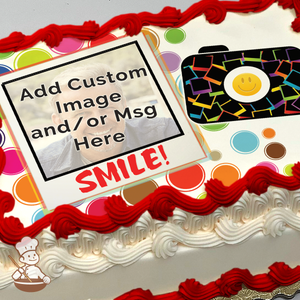 Polaroid Smiles Custom Photo Cake