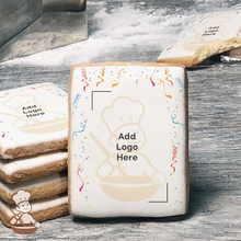 Load image into Gallery viewer, Celebrate with Confetti Logo Cookies (Rectangle)