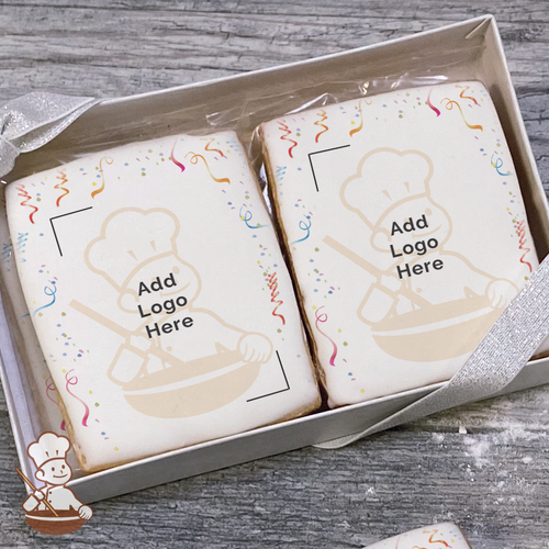 Celebrate with Confetti Logo Cookie Small Gift Box (Rectangle)
