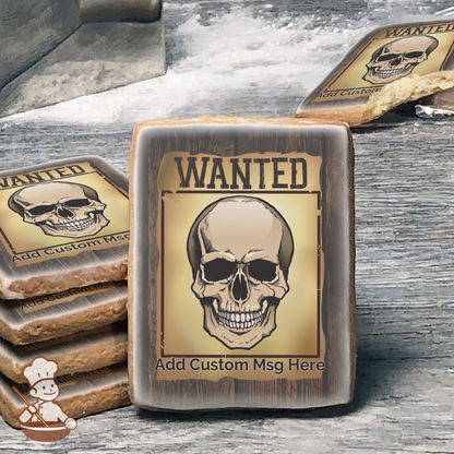 Wanted Poster Custom Message Cookies (Rectangle)