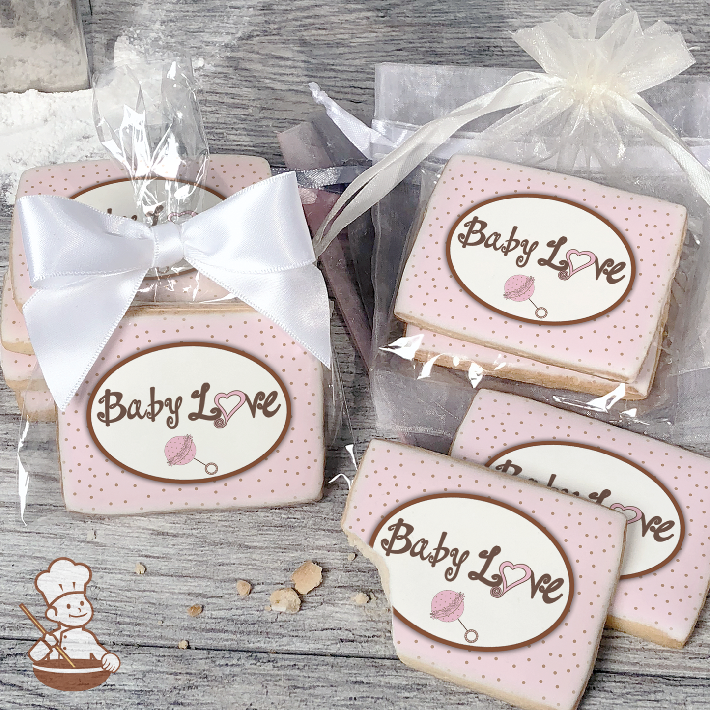 Baby Love - Pink Cookies (Rectangle)