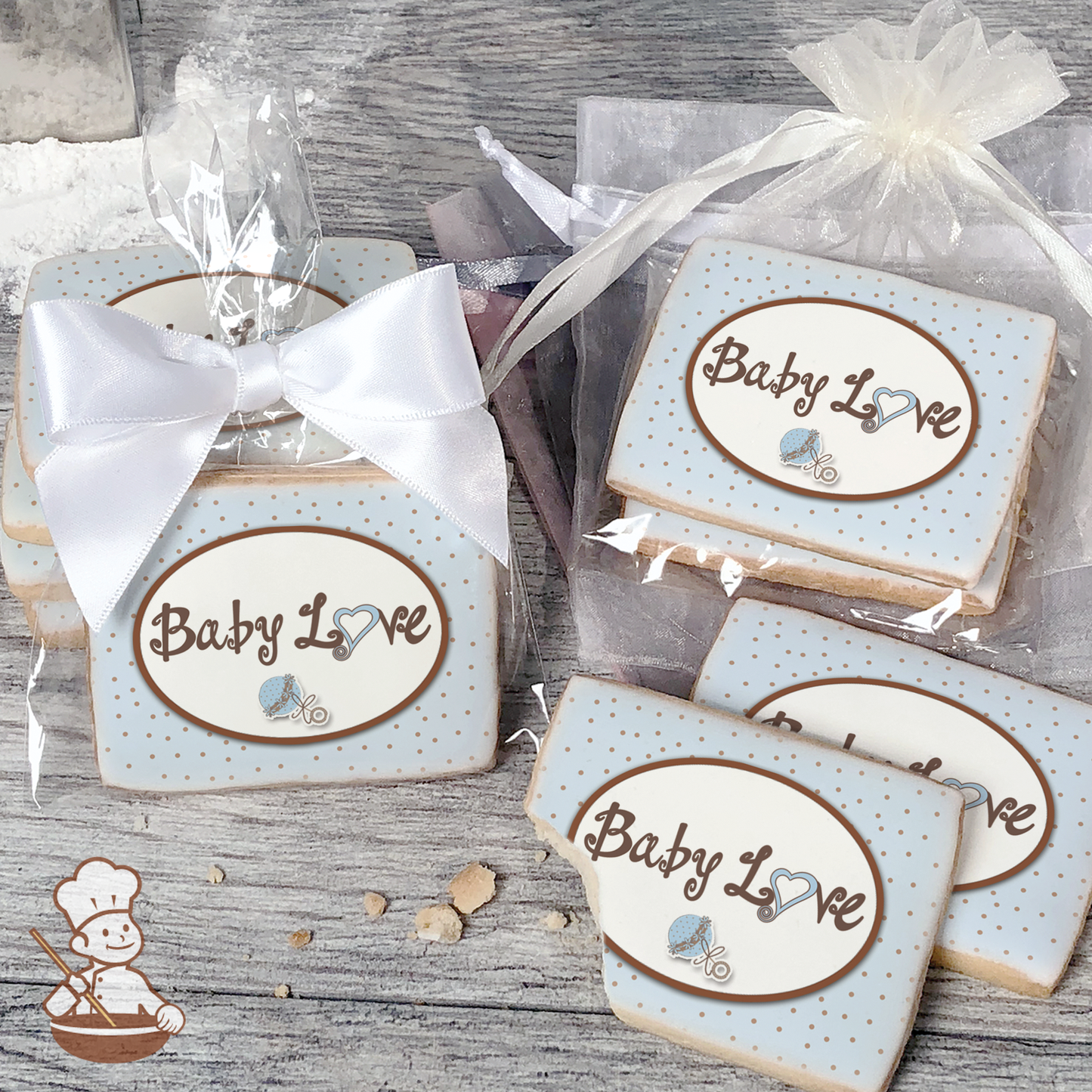 Baby Love - Blue Cookies (Rectangle)