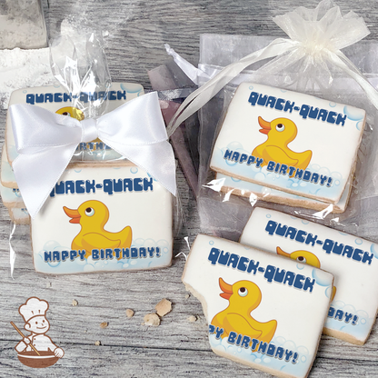 Quack Quack Rubber Ducky Cookies (Rectangle)