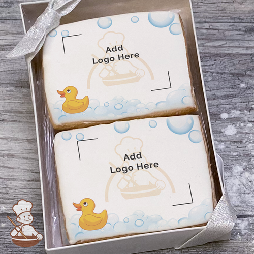 Quack Quack Rubber Ducky Logo Cookie Small Gift Box (Rectangle)