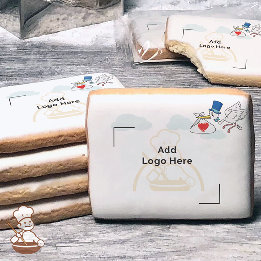 Stork's Special Delivery Logo Cookies (Rectangle)