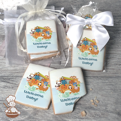 Noah's Ark Animal Cruising Cookies (Rectangle)