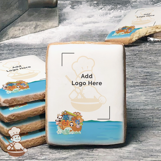 Noah's Ark Animal Cruising Logo Cookies (Rectangle)