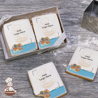 Noah's Ark Animal Cruising Logo Cookie Small Gift Box (Rectangle)