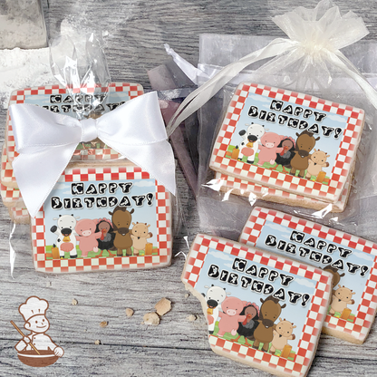 Barn Animal Friends Cookies (Rectangle)