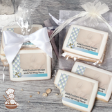 God Bless This Child - Blue Photo Cookies (Rectangle)